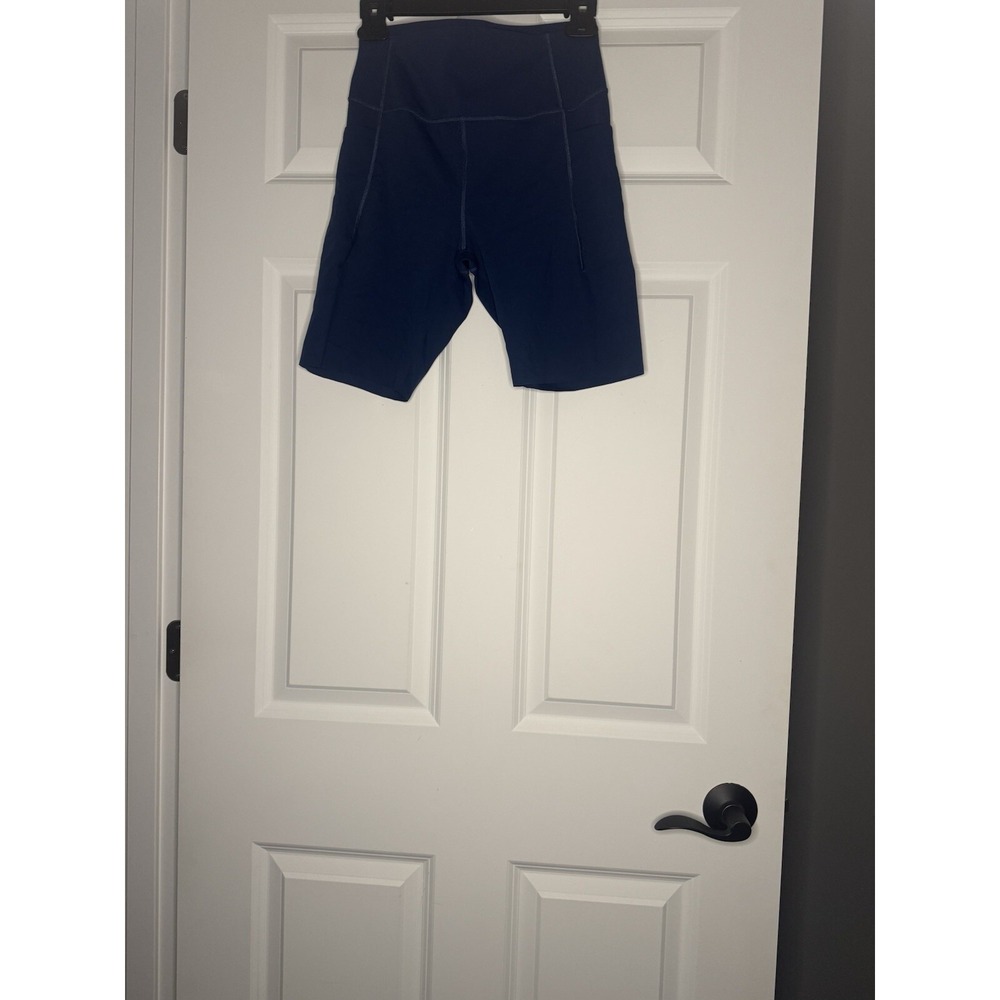 Baleaf Blue Compression Active Biker Shorts Large-xxl With Side Pockets